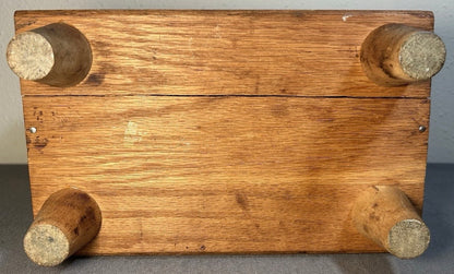 Vintage Mid 20th Century American Oak Wood Esquire Shoe Valet De Luxe