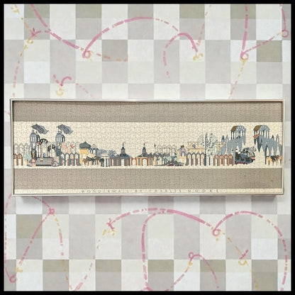 Vintage 1984 Louisiana World Exposition Wonderwall Framed Puzzle