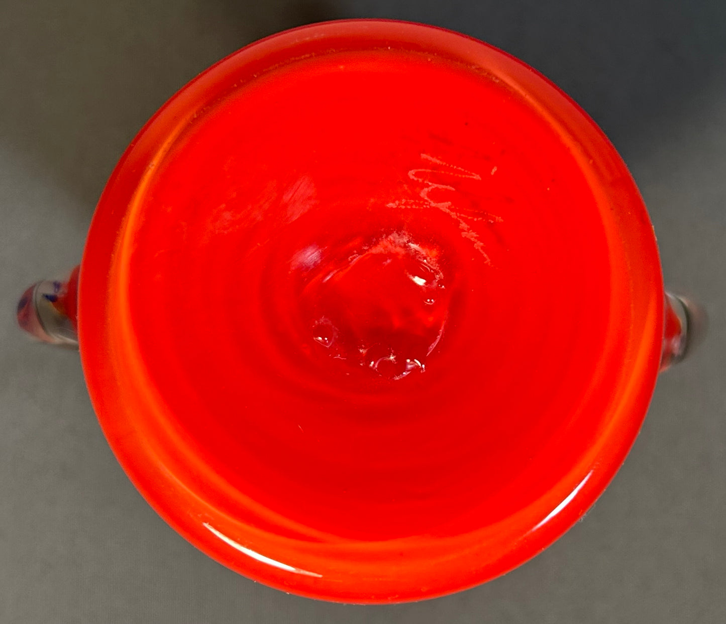 Vintage Studio Inferno Mitchell Gaudet Art Glass Postmodern Style Double-Handled Baluster Vase (New Orleans) (20th Century)