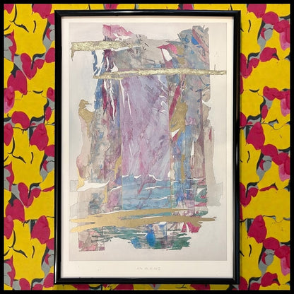 Vintage 1990 Ian W. King - “Storm” Framed Print Printed in Verkerke Gallery, Netherlands