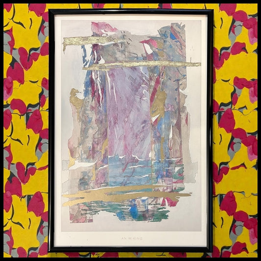 Vintage 1990 Ian W. King - “Storm” Framed Print Printed in Verkerke Gallery, Netherlands