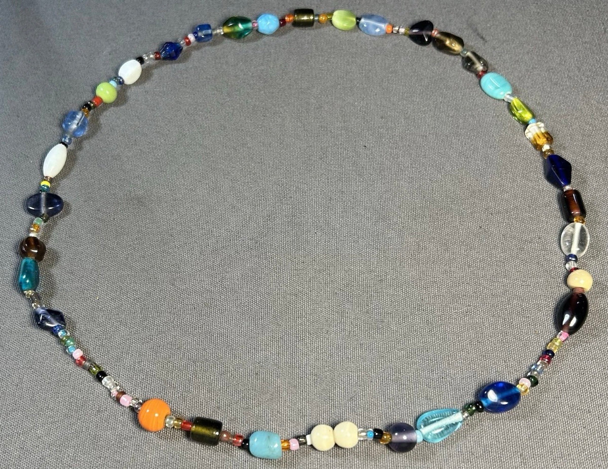 Handmade Artisan Studio Art Glass Choker Necklace
