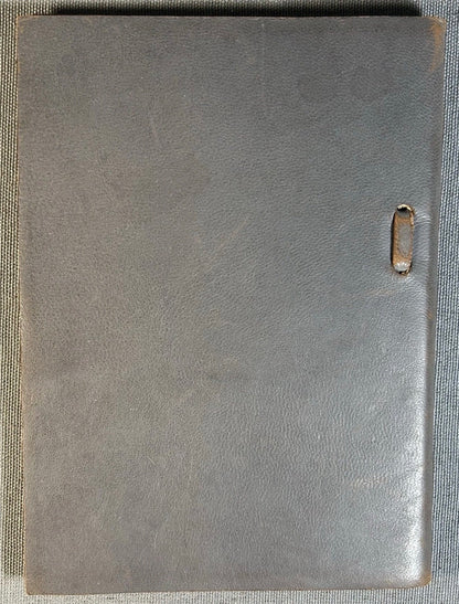 1918 University of Wisconsin Leather-Bound Commencement Invitation Program by E.A. Wright Company