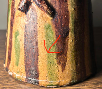 Vintage 1960’s American Mid Century Modern Glazed Earthenware Clay Figural Woman Tealight Votive Sculpture