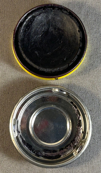 Vintage 1950’s American Griffin A•B•C Black Wax Shoe Polish Tin Made by Boyle-Midway Inc.