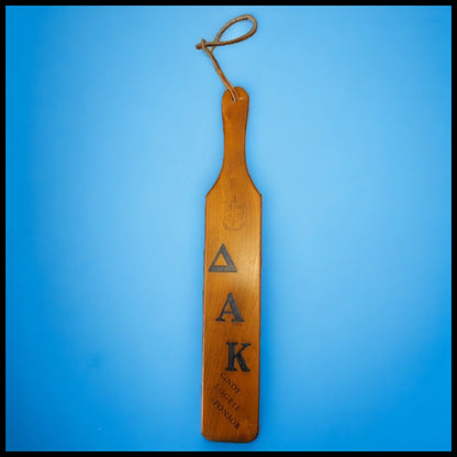 Vintage 1966 Delta Alpha Kappa Wooden College Sorority Paddle