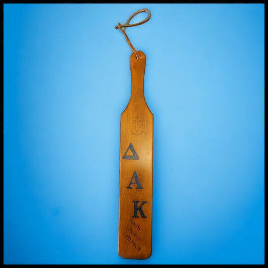 Vintage 1966 Delta Alpha Kappa Wooden College Sorority Paddle