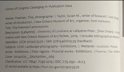2019 “Lamentations” Tina Freeman New Orleans Museum of Art Exhibition Catalog Signed Hardcover Book
