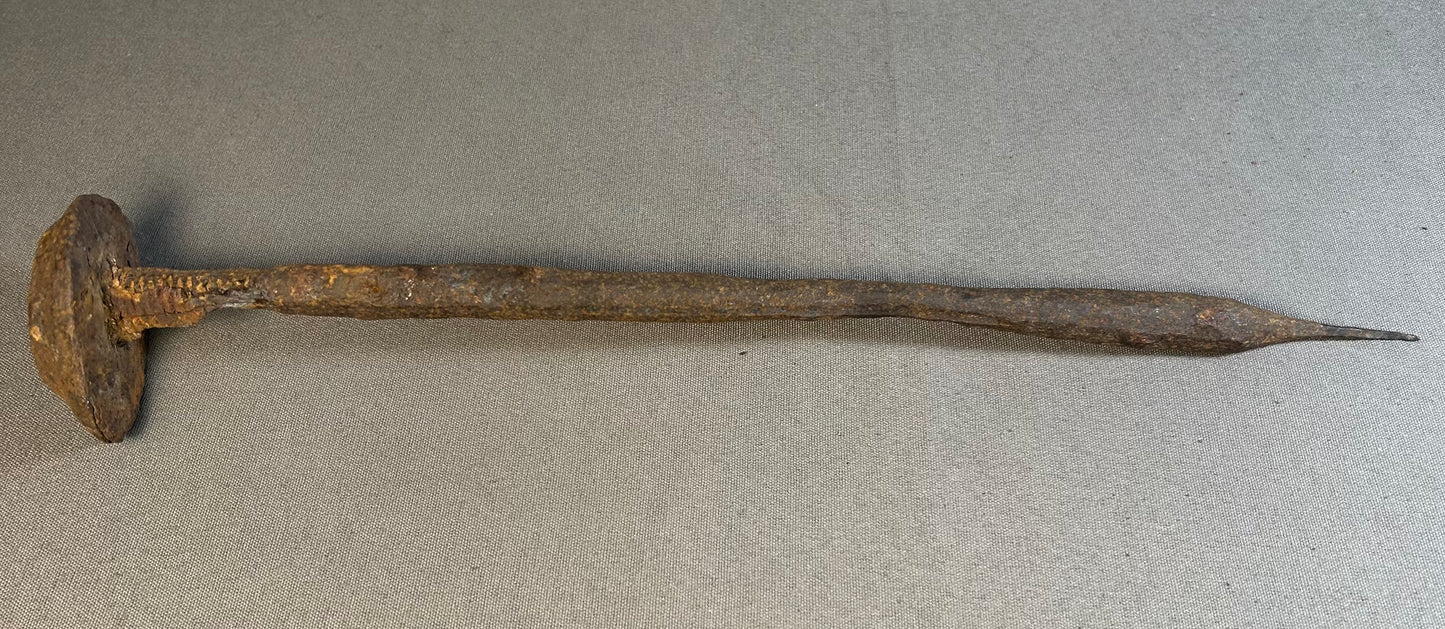 Late 19th Century American Primitive Hand-Forged Wrought Iron Stake
