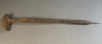 Late 19th Century American Primitive Hand-Forged Wrought Iron Stake