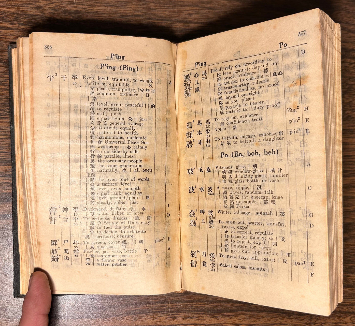 1932 “The Five Thousand Dictionary- Chinese-English” by C.H. Fenn Hardcover Book