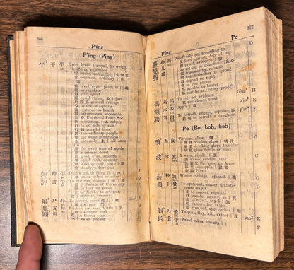 1932 “The Five Thousand Dictionary- Chinese-English” by C.H. Fenn Hardcover Book