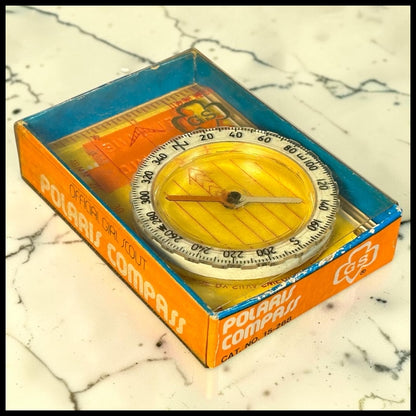 Vintage 1970’s Silva Official Girl Scout Polaris Compass No. 15 -268 in Box