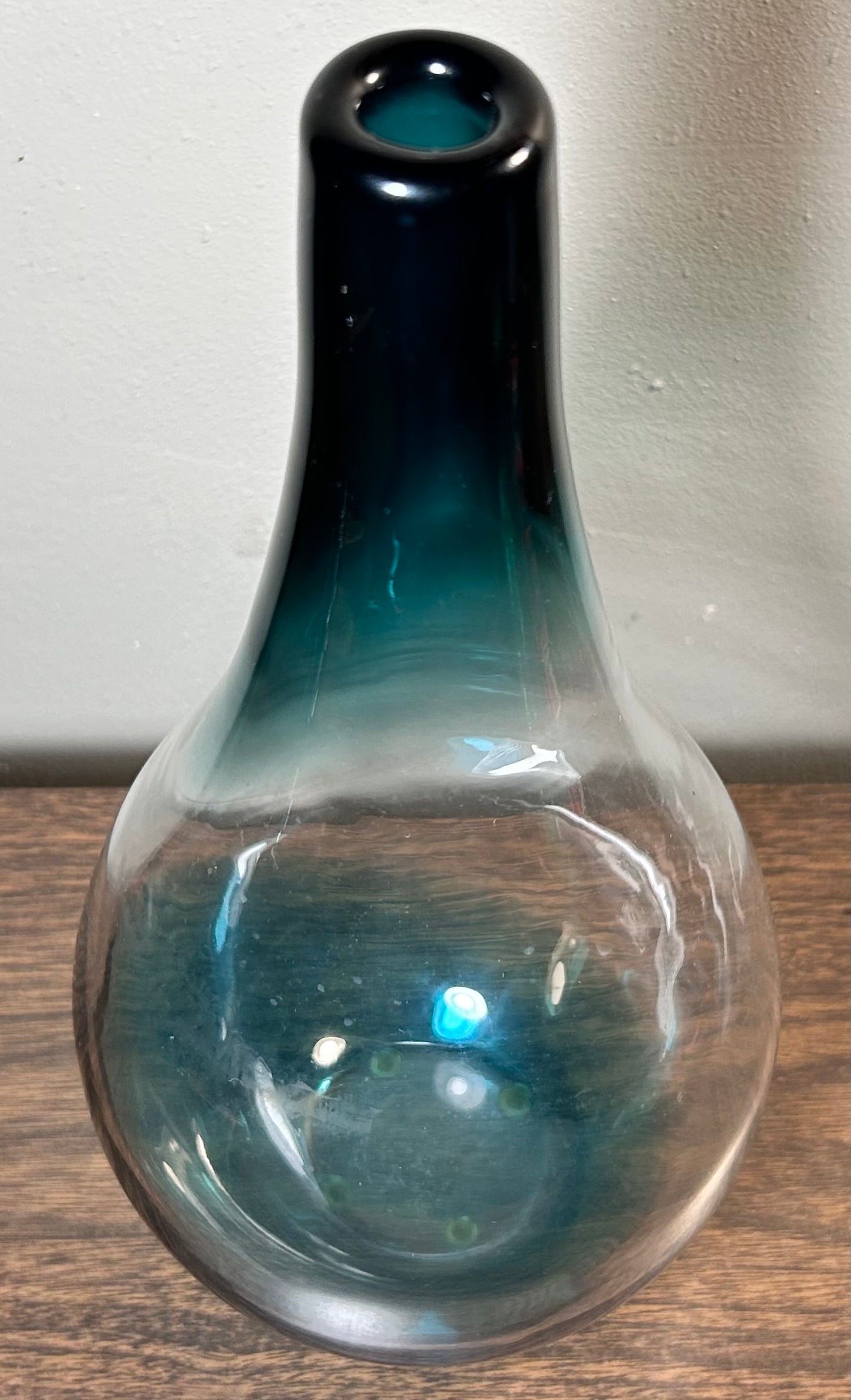 Vintage 1996 Swedish Orrefors Expo Glass Bottle Vase by Lena Bergström (4911-22)