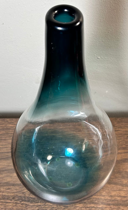 Vintage 1996 Swedish Orrefors Expo Glass Bottle Vase by Lena Bergström (4911-22)