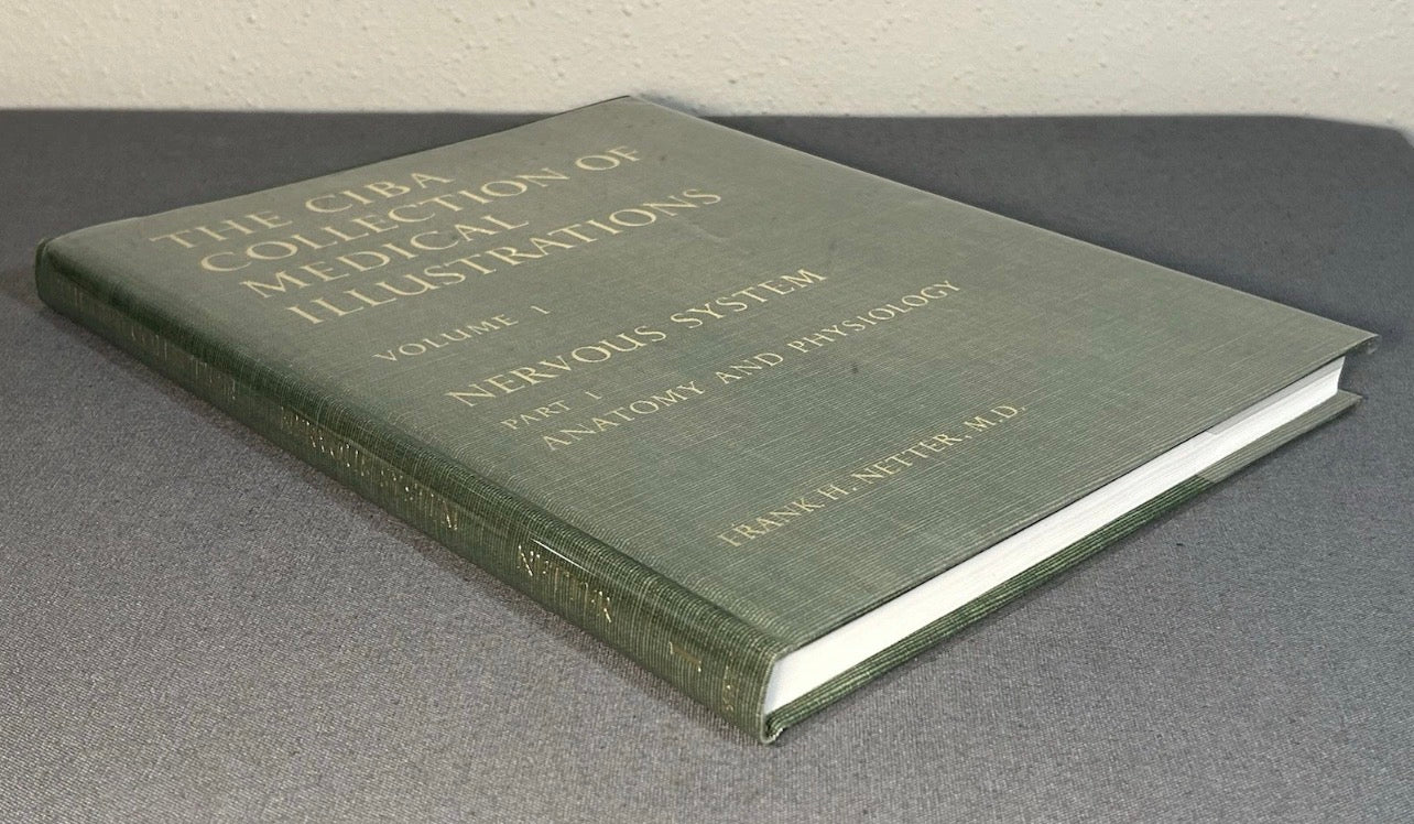 Vintage 1983 “The CIBA Collection of Medical Illustrations” Volume 1 - Nervous System/Part 1 - Anatomy and Physiology Hardcover Book by Frank H. Netter, M.D.