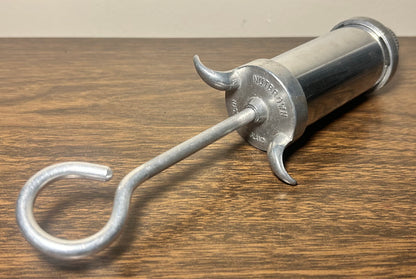 Vintage 1950’s English Nutbrown Metal Icing Syringe