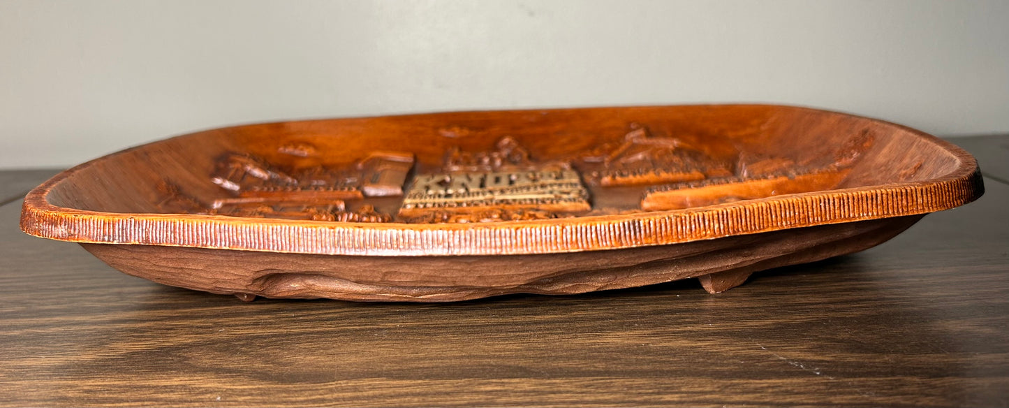 Vintage 1960’s American Knott’s Berry Farm & Ghost Town Amusement Park Souvenir Plastic Wall-Hanging Tray Made by Multi Products Inc.