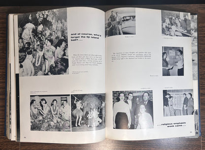 Vintage 1958 Southern Methodist University Mustangs Rotunda Hardcover Yearbook