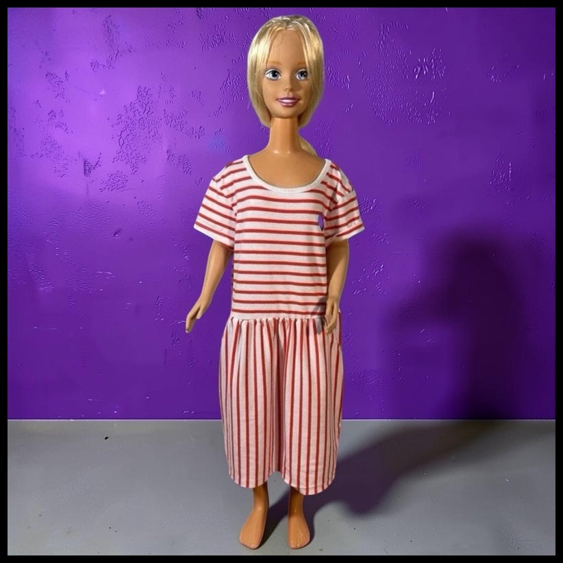 Vintage 1992 Mattel My Size Barbie Doll Made in Mexico with Contemporary Dress