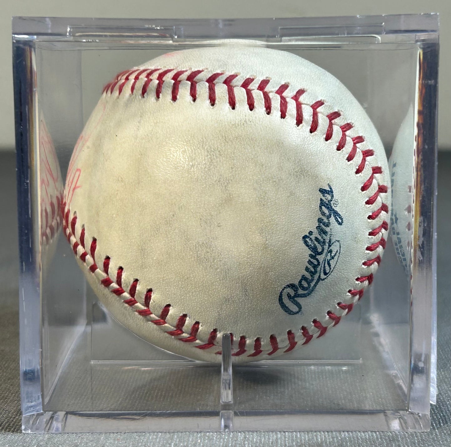 Matty Ott Autographed Official Major League Baseball in Acrylic Case