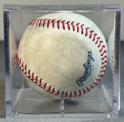 Matty Ott Autographed Official Major League Baseball in Acrylic Case