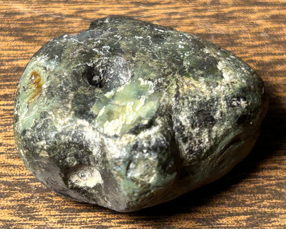 Circa 800-300 BCE Pre-Columbian Olmec Carved Serpentine Stone Head Bead from Mexico