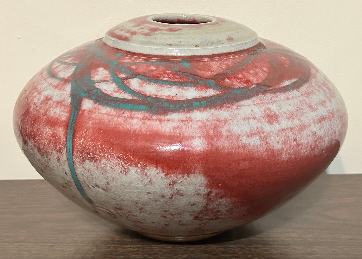 Vintage 1980’s American Contemporary Style Gary Kosmas Art Pottery Clay Rotund Vase