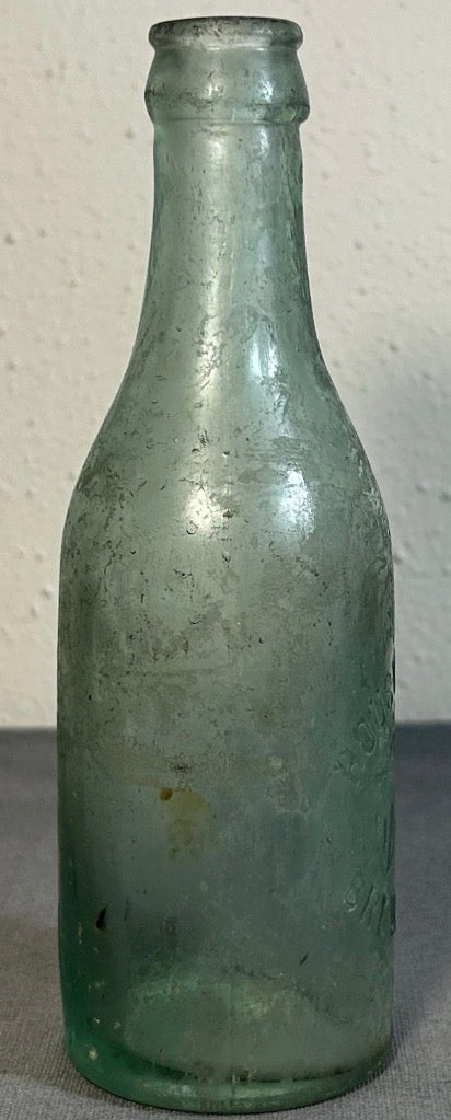 Early 20th Century American Houston Ice & Brewing Co. Aqua Glass Beer Bottle