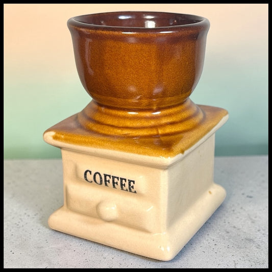 Vintage 1960’s American Mid Century Modern Ceramic Coffee Grinder Planter
