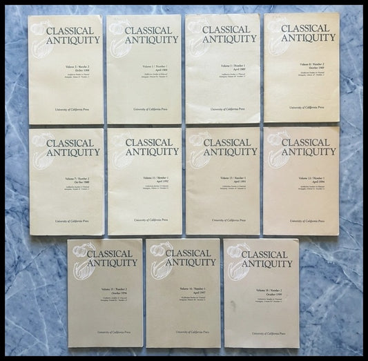 Lot of 11 Vintage 1984-1999 American Classic Antiquity Academic Journals Published by University of California Press