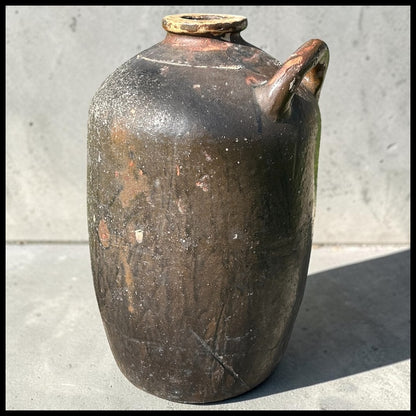 Late 19th Century American Southern Alkaline Glazed Stoneware 6 Gallon Storage Jar (Catawba Valley, North Carolina)