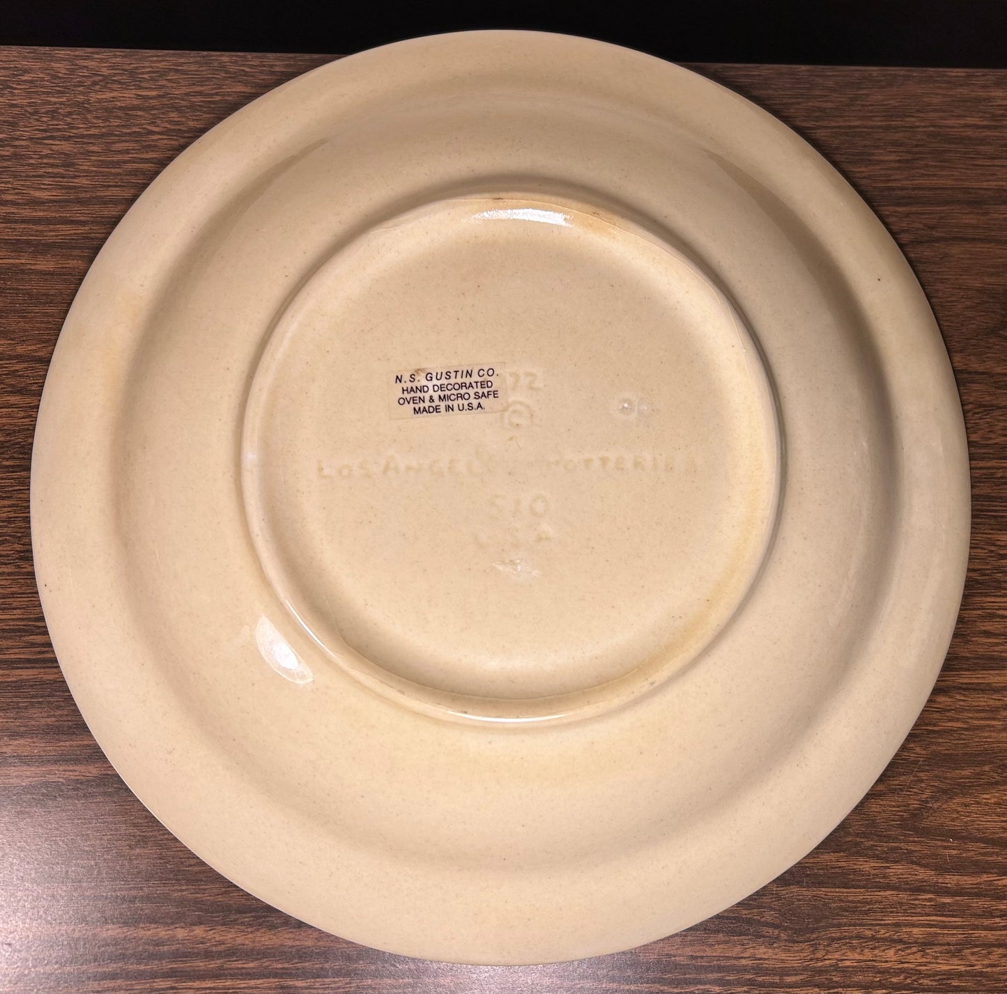 Vintage 1970’s American Los Angeles Potteries Mid Century Modern Ceramic Spaghetti Bowl (#510)