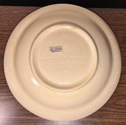 Vintage 1970’s American Los Angeles Potteries Mid Century Modern Ceramic Spaghetti Bowl (#510)