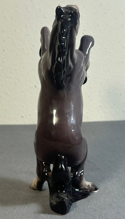 Vintage 1960’s Ceramic Rearing Horse Figurine Made in Japan