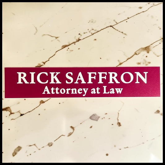 Leverage: Redemption Television Show Rick Saffron Door Nameplate Screen-Used Prop