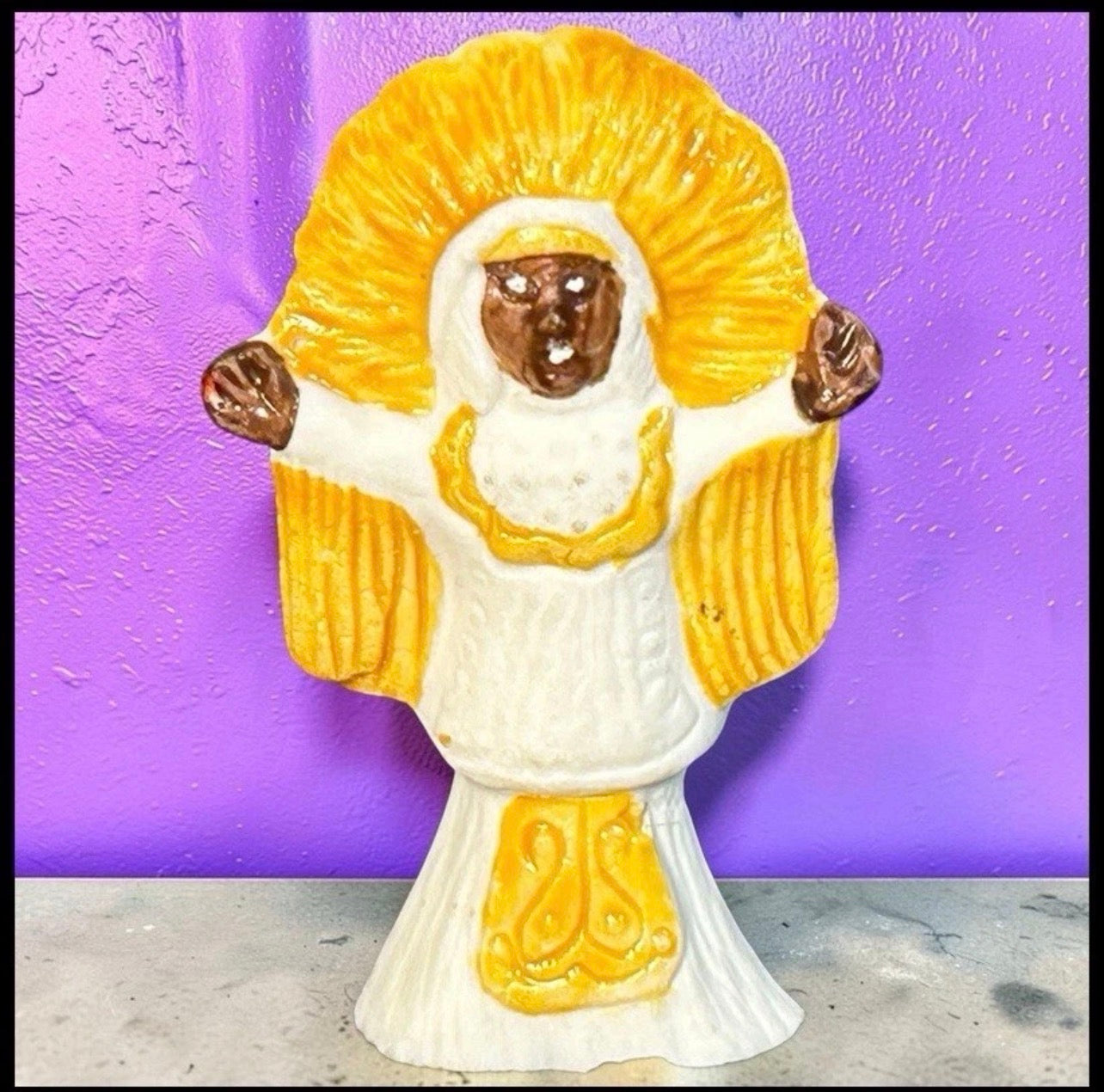 Vintage 1994 American Haydel’s Bakery New Orleans Mardi Gras Bisque Porcelain Indian Doll