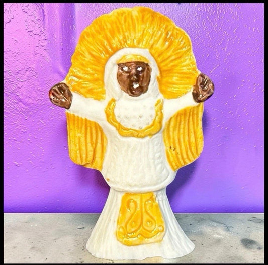 Vintage 1994 American Haydel’s Bakery New Orleans Mardi Gras Bisque Porcelain Indian Doll