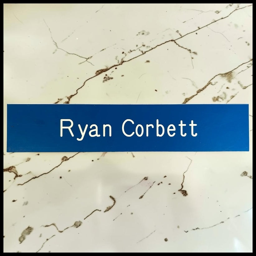 Leverage: Redemption Television Show Ryan Corbett Door Nameplate Screen-Used Prop