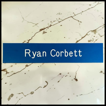 Leverage: Redemption Television Show Ryan Corbett Door Nameplate Screen-Used Prop