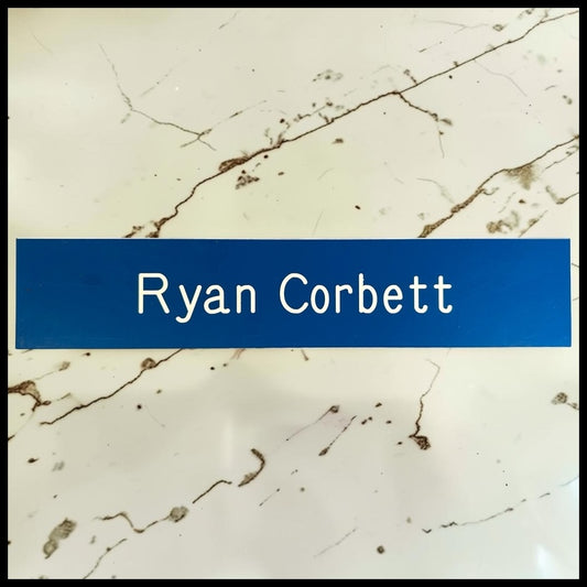 Leverage: Redemption Television Show Ryan Corbett Door Nameplate Screen-Used Prop