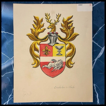 Vintage 1975 Bachelor’s Club of New Orleans Tableau Ball Concept Art (Spangenberg Studios)