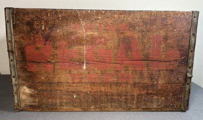 1940’s New Orleans Regal Beer American Brewing Company Wooden/Metal Strapped 24-Bottle Beverage Shipping Crate