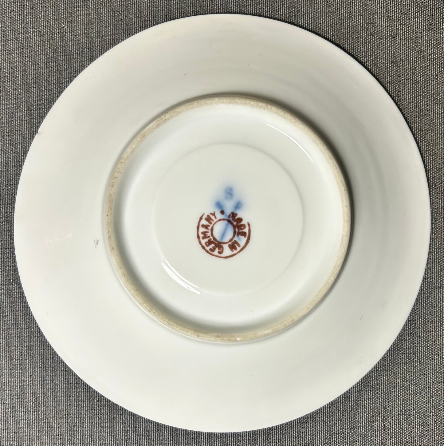 Late 19th Century German Victorian Schlesische Porzellanfabrik Louis Lövinsohn and P. Donath Gilded Pink Porcelain Mustache Cup and Saucer Set