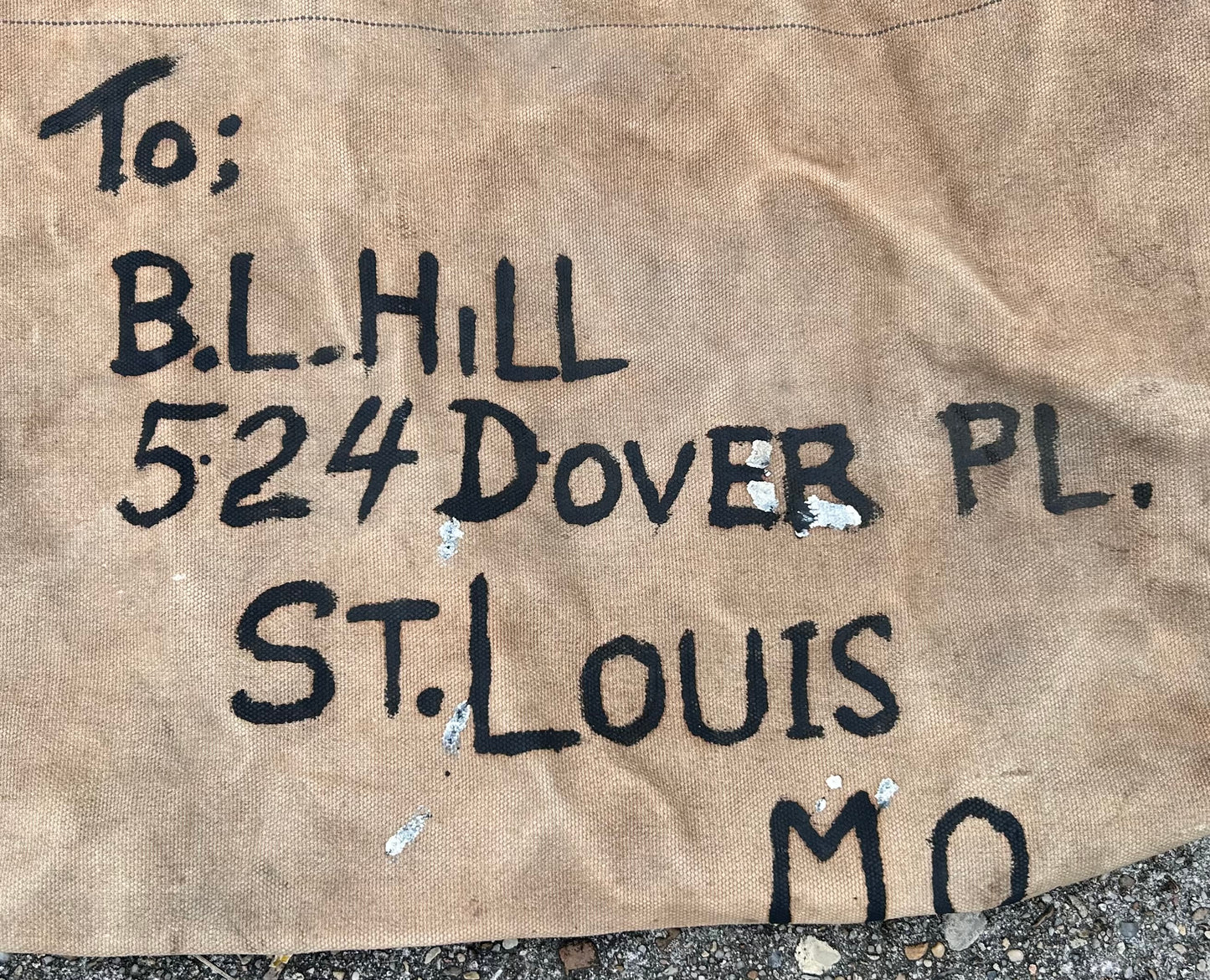 1940’s World War II Era American U.S. Navy Canvas Duffel Seabag