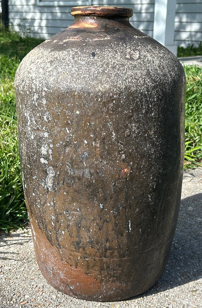 Late 19th Century American Southern Alkaline Glazed Stoneware 6 Gallon Storage Jar (Catawba Valley, North Carolina)