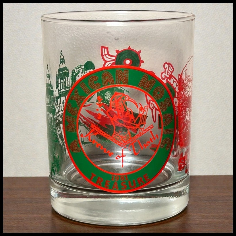 Vintage 1981 Krewe of Thoth “A Mexican Mosaic” Lowball Glass (New Orleans Mardi Gras)