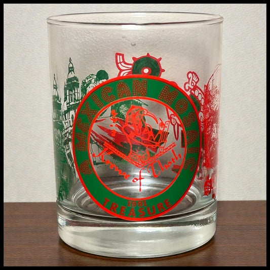 Vintage 1981 Krewe of Thoth “A Mexican Mosaic” Lowball Glass (New Orleans Mardi Gras)