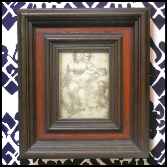 Vintage Mid 20th Century After Leonardo da Vinci "The Virgin and Child with St. Anne and St. John the Baptist" Framed Print by Turner Wall Accessories (Chicago)