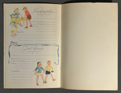 Late 1940’s American “Baby’s First Years” Pink Paperback Memory Journal Book